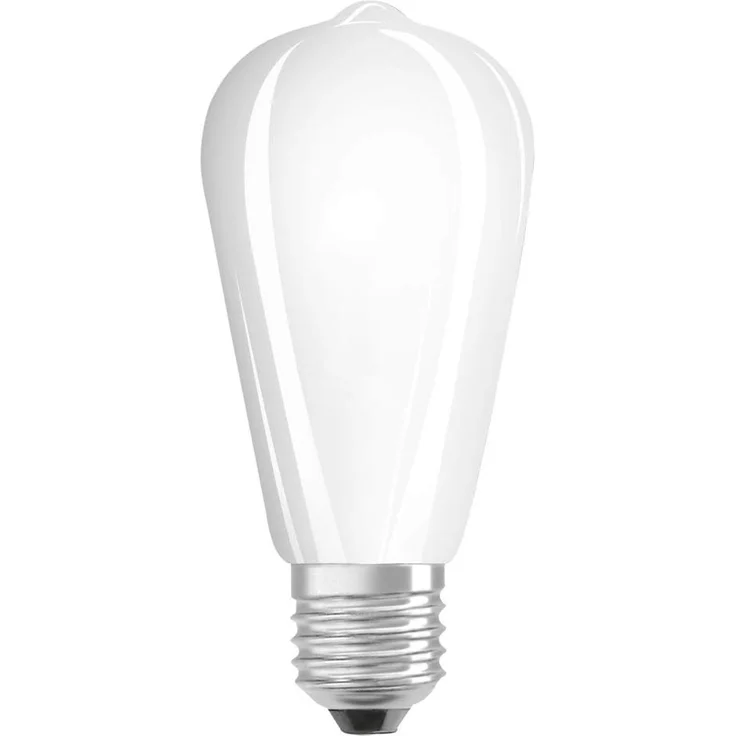 OSRAM Filament LED Lampe mit E27 Sockel, Warmweiss (2700K), Edison-Form, 6.5W, Ersatz für 55W-Glühbirne, matt, LED Retrofit CLASSIC ST, 10er-Pack – Bild 1