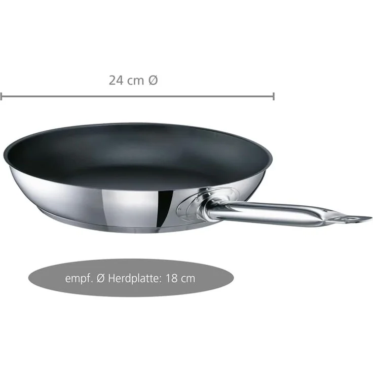 Schulte-Ufer 'Diamas-Pro Industar' Bratpfanne, beschichtet, Edelstahl silber, Ø 24 cm – Bild 3