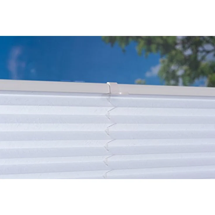 K-home 421614-41 Klemmfix-Plissee, Weiß, 35x130 cm – Bild 6