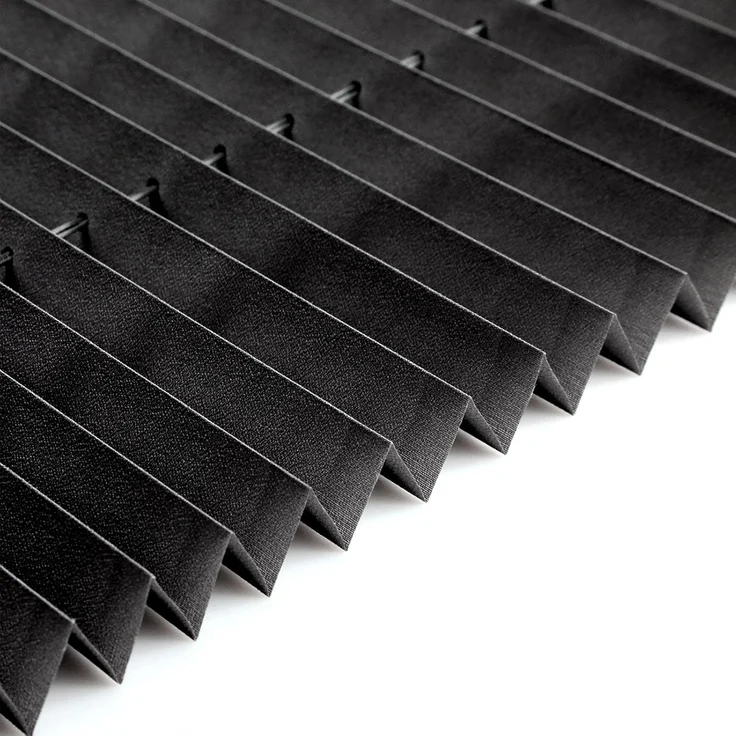 Plisseerollo ohne Bohren Klemmfix 90x130 cm(BxH) Schwarz Jalousie Sonnenschutz Easyfix Faltrollo Lichtdurchlässig Rollo für Fenster & Tür – Bild 2