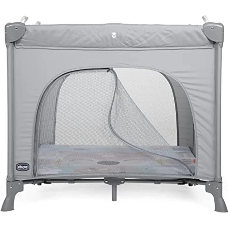 Chicco Open Box Laufstall, Reisebett für Babys und Kleinkinder von der Geburt bis 15 kg, faltbar und kompakt, mit Spielmatte, Mesh-Fenster, 4 Griffe und Transporttasche – Bild 3