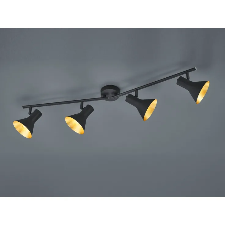 Deckenlampe aus Metall für Ihr Arbeitszimmer Goldfarben Nina