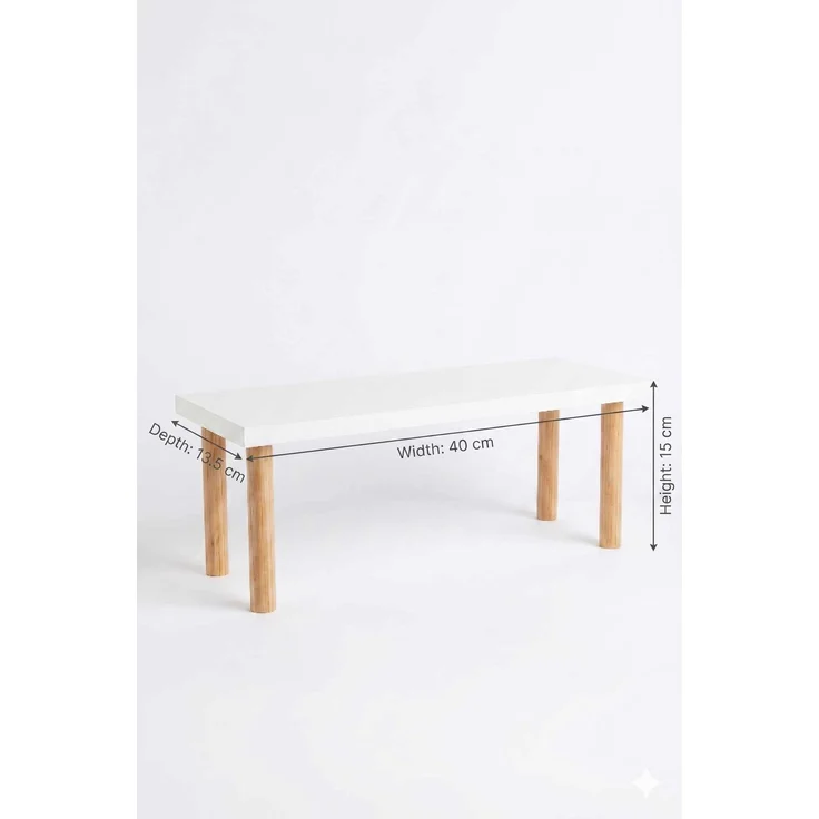 Skye Decor 'Ck37C - White' Küchenregal, Weiß, 40 x 15 x 13,5 cm – Bild 3