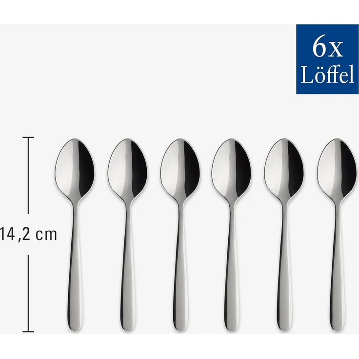 Villeroy & Boch Daily Line Kaffeelöffel 14,2 cm 6er Set – Bild 3