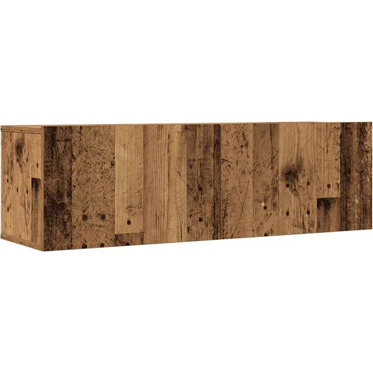 vidaXL 7-tlg. TV-Schrank-Set Wandmontage Altholz-Optik Holzwerkstoff 3329213 – Bild 7