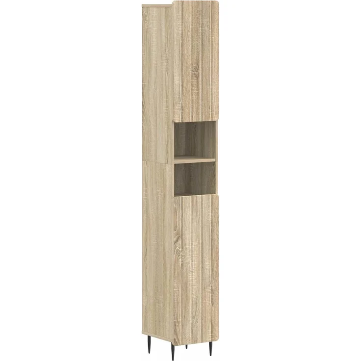 vidaXL 4-teiliges Badezimmer-Schrank-Set ZWOLLE Sonoma-Eiche 3417920 – Bild 6