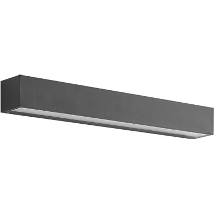 Lucande LED Wandleuchte anthrazit, Downlight Wandstrahler mit 1155lm, IP65, 18W warmweiß 3000K für Außenbereich – Bild 1