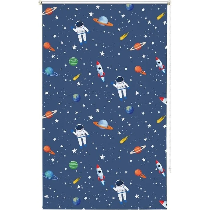 Rollo ASTRONAUT, OTTO home, verdunkelnd, ohne Bohren, freihängend, Klemmfix, Fixmaß, Klemmfix, Astronaut, Kinderrollo -NEUHEIT! – Bild 4