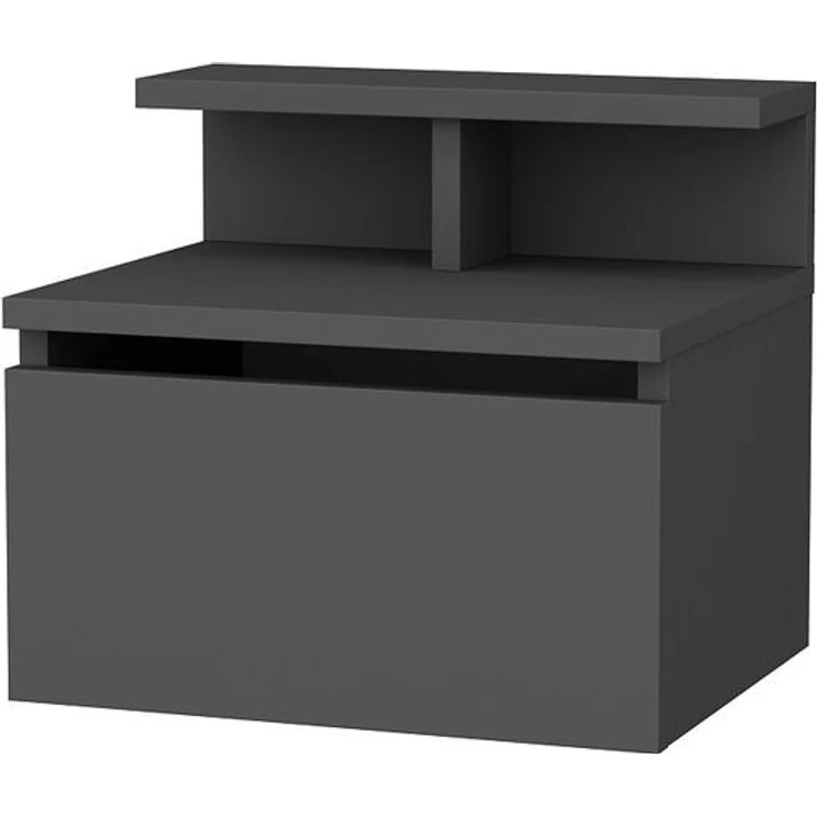 Calicosy Hängender Nachttisch, 1 Klapptür Anthrazit B39,8 cm - ALICE - Anthrazit – Bild 3