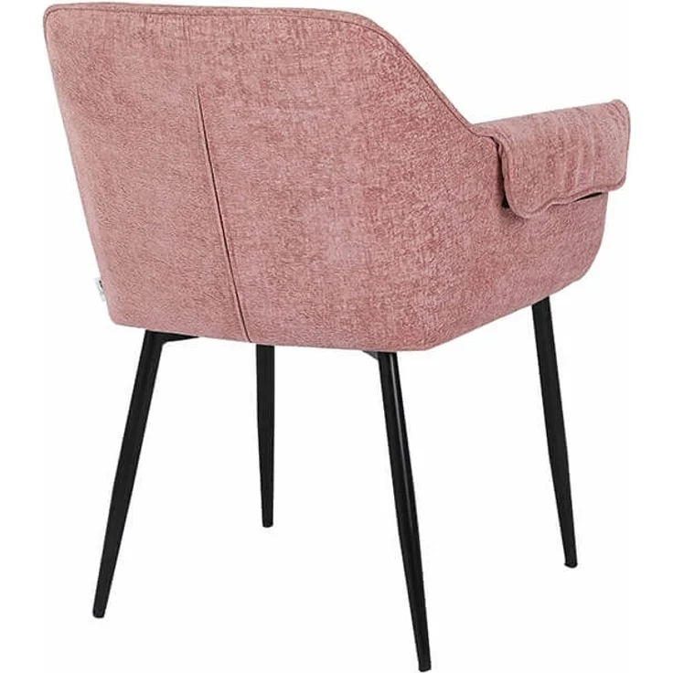 HOME DELUXE Esszimmerstuhl chenille CHENO - 1er Set Rosa – Bild 7