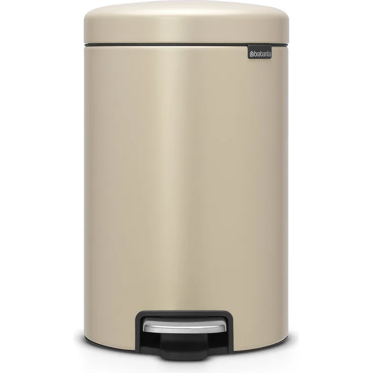 Brabantia 'NewIcon' Treteimer, Mineral Golden Beach, 12 Liter