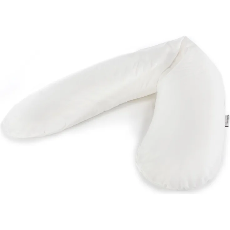 Theraline Stillkissen 190cm inkl. Bezug weiß Mikroperlenfüllung