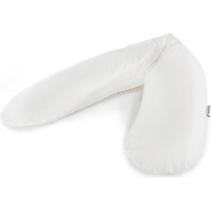 Theraline Stillkissen 190cm inkl. Bezug weiß Mikroperlenfüllung