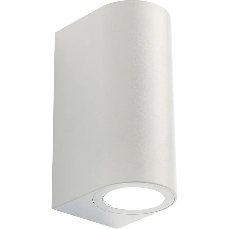 Außenwandleuchte, Kunststoff weiß, Up Down, H 15,2 cm – Bild 1