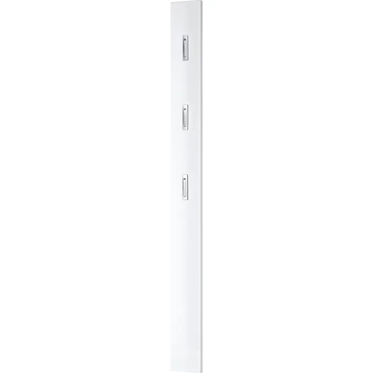 Garderobenpaneel >M-397< (BxHxT: 15x170x3 cm) in weiss - 15x170x3 (BxHxT)