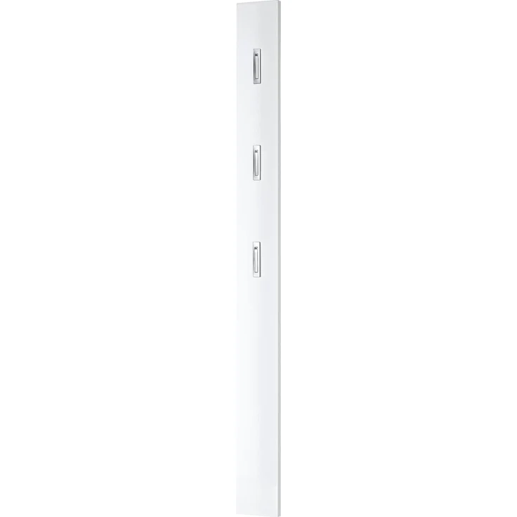 Garderobenpaneel >M-397< (BxHxT: 15x170x3 cm) in weiss - 15x170x3 (BxHxT) – Bild 1