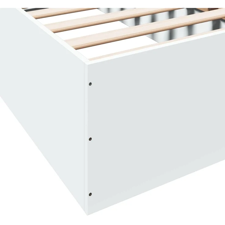 vidaXL Bettgestell Weiß 100x200 cm Holzwerkstoff 3281049 – Bild 7