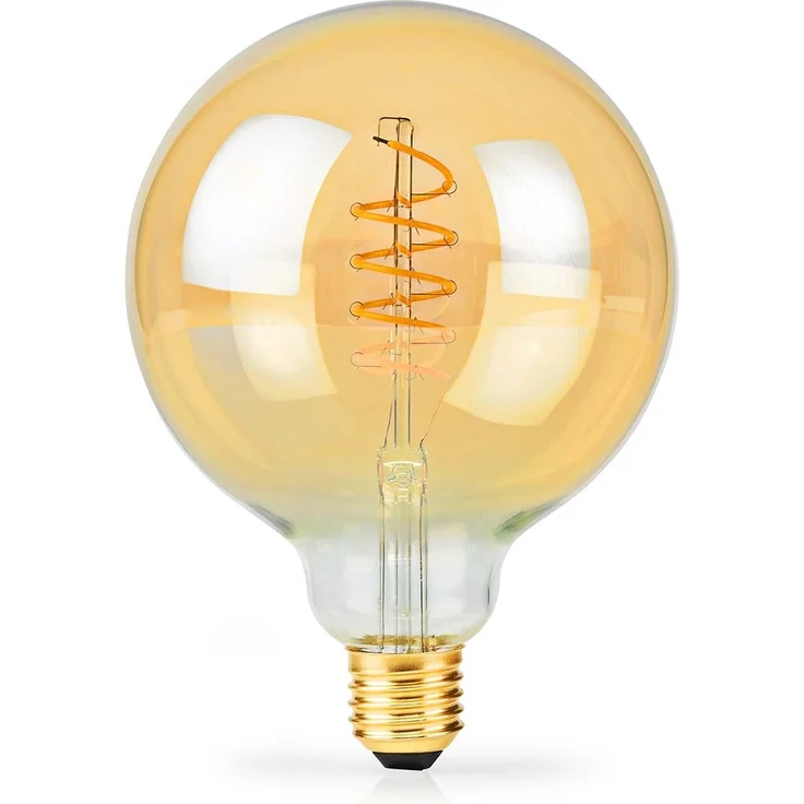 LED-Filament-Lampe E27 | G95 | 3.8 W | 250 lm | 2100 K | Dimmbar | Extra warmweiß | Retro Style | 1 Stück – Bild 2