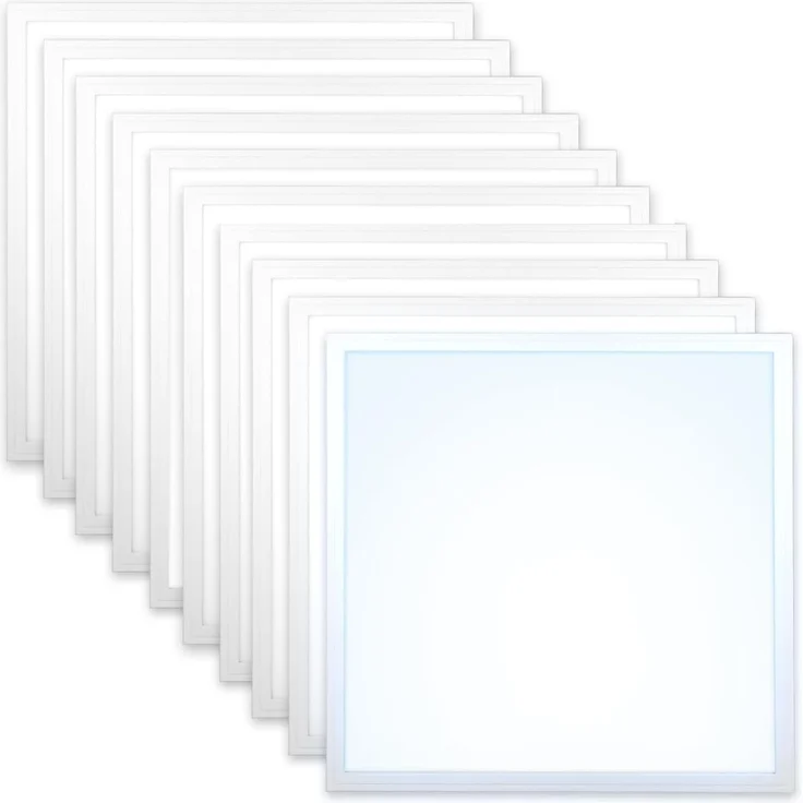 10x LED Panel 62x62 Neutralweiß 5000K 40W Slim Alu PLe2.2 – Bild 1