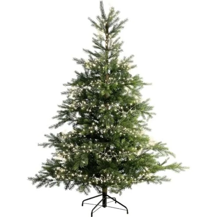 Kaemingk LED-Lichterkette Micro LED Compact Twinkle Effekt L. 1200cm 960L silber/warmes weiss – Bild 4