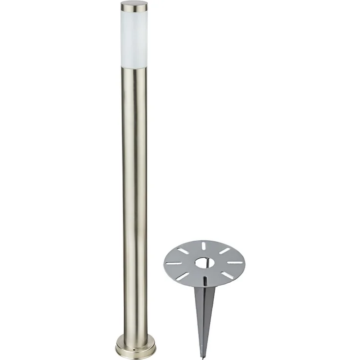 LED Stehlampe, Edelstahl, Höhe 110 cm – Bild 1