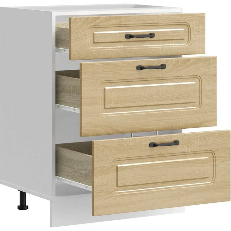vidaXL Küchenunterschrank Kalmar Sonoma-Eiche Holzwerkstoff 854282 – Bild 5