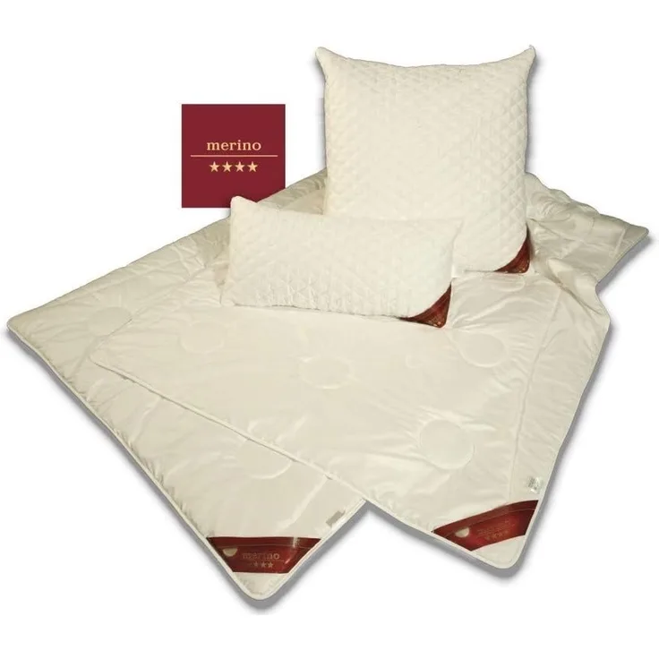 Merino Vierjahreszeiten Bettdecke - Kombi Steppbett - Garanta Merino 135x200 cm