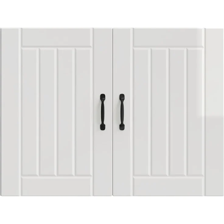 vidaXL Küchen-Hängeschrank Lucca Hochglanz-Weiß Holzwerkstoff 853829 – Bild 4