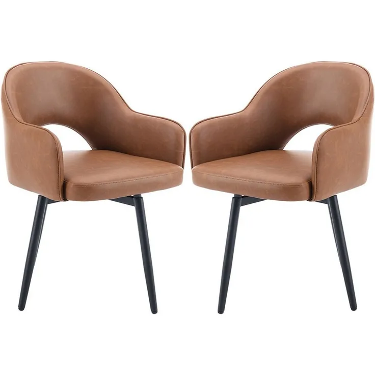 WAHSON OFFICE CHAIRS Esszimmerstuhl 2er Set Drehstuhl Samt Modern Küchenstühle Polsterstuhl