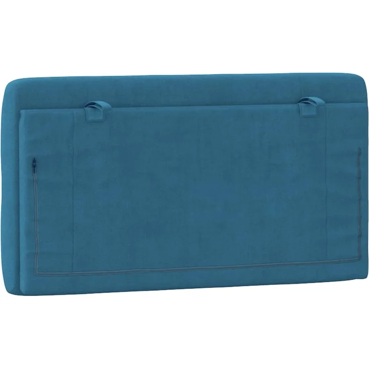 vidaXL Kopfteil-Kissen Blau 100 cm Samt 374718 – Bild 7