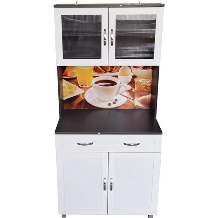 HTI-Living Hochschrank Küchenbuffet 1 Schublade Blanca Bistro (Stück, 1-St, 1x Schrank Blanca, ohne Dekoration) Küchenschrank Hochschrank – Bild 3