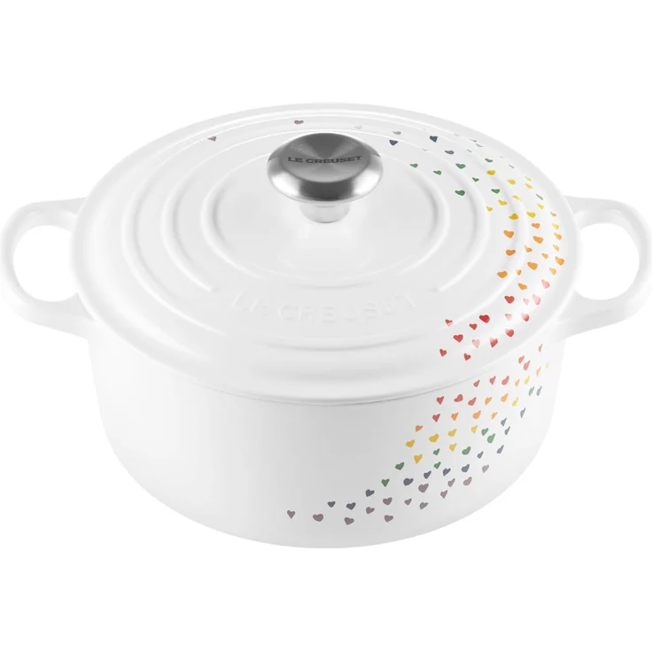 Le Creuset Signature Gusseisenbräter mit Deckel, Ø 24 cm, rund, geeignet für alle Herdarten und Induktion, Volumen: 4,2 l, 4,305 kg, Loving Collection, 21177248471430