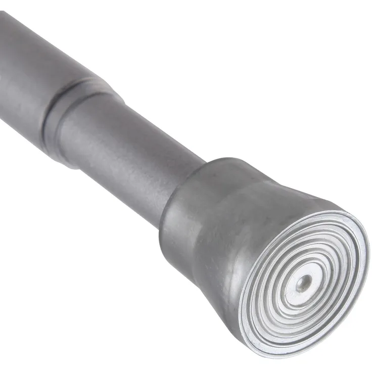 Verstellbare Vorhangstange - Spannstange zum Klemmen Silber Ø16/19 mm 80-125 cm