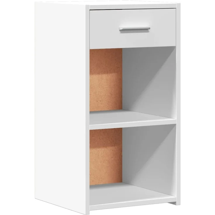 2er-Set Nachttische, Beistelltische Schlafzimmer Weiß 35x34x65 cm Holzwerkstoff – Bild 4