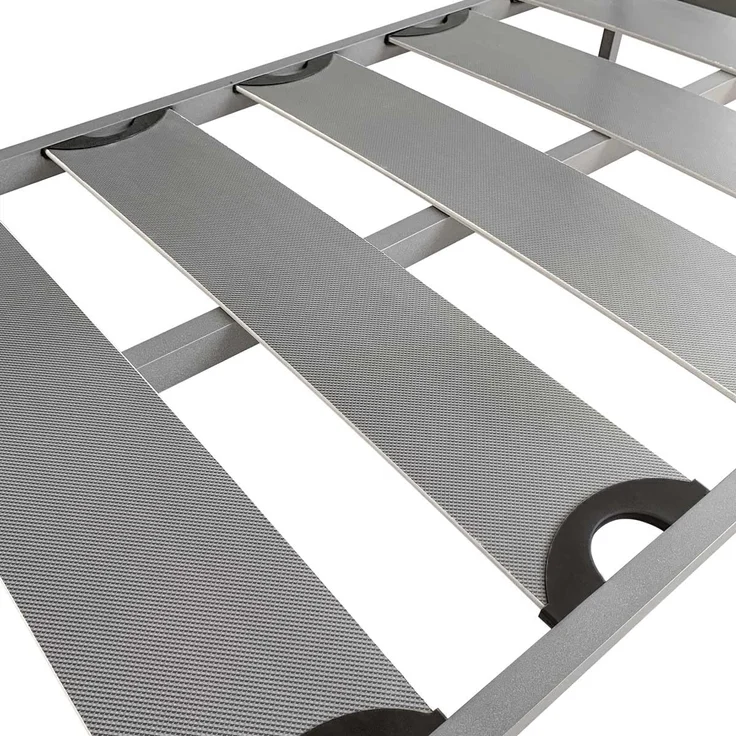 Homey Verstärktes Etagenbett, komplett mit Metallgeländer und Leiter, Struktur von 40x30 mm, mit Breiten Latten gegen Lärm, 90x190 cm – Bild 3