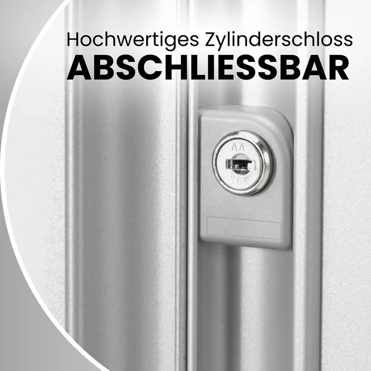 BISLEY Rollladenschrank in schwarz abschließbar Schrank aus Metall Rolladen aus Kunststoff inkl. 2 Einlegeböden, ET412102S-5633 – Bild 2