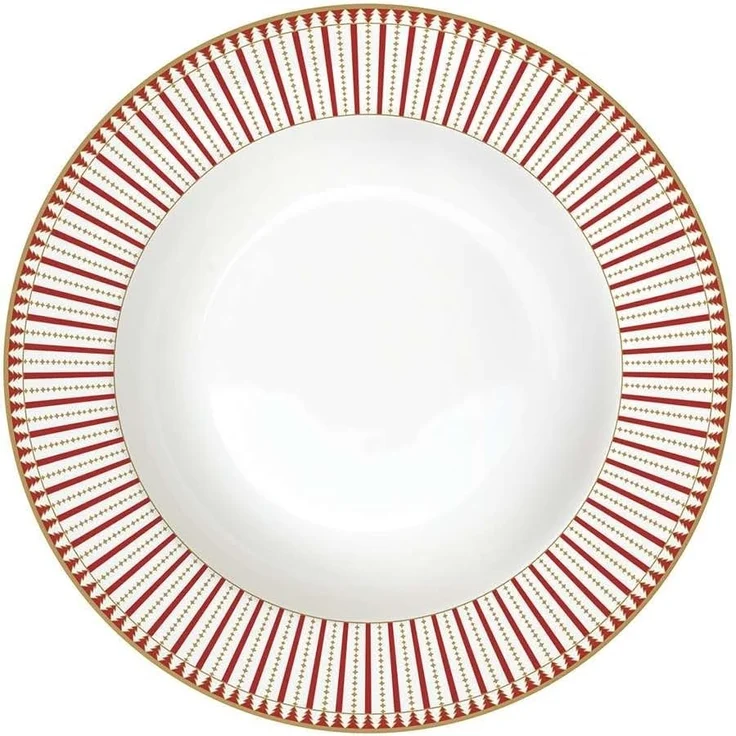 EasyLife Suppenteller Magie de Noel, Handwäsche empfohlen, Weiß, Motiv: Weihnachten – Bild 4