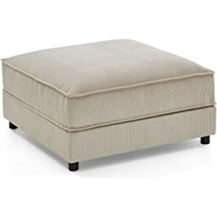 Atlantic Home Collection Polsterhocker-Modul Valan, Creme, Breite X Tiefe X Höhe: 85 x 85 x 41 cm