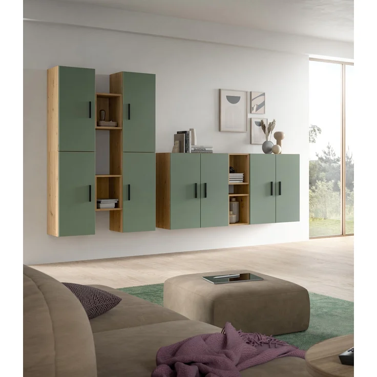The One Wohnkombination in Smoke Green Nachbildung – Bild 5