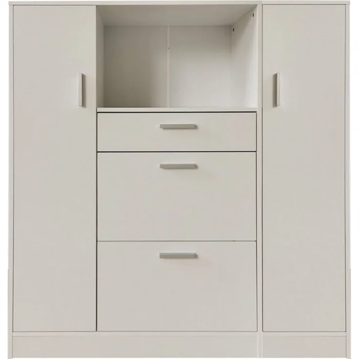 HTI-Line Küchenbuffet Küchenschrank Kombi L und S Blanca (Set, 2-St, 1x Küchenschrank Kombi L Blanca, 1x Küchenschrank Kombi S Blanca) Küchenbuffet Mehrzweckschrank Mikrowellenschrank