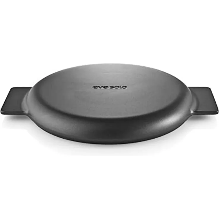 Eva Solo Nordic kitchen Deckel für Sautierpfanne, Topfdeckel, Schwarz, Eiche/Aluminium, Ø 24 cm, 280524