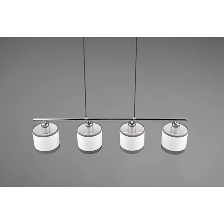 Reality Pendelleuchte Davos, 4-flammig in Chrom, 75 cm x 12 cm, elegantes Design mit zylindrischen Formen – Bild 9
