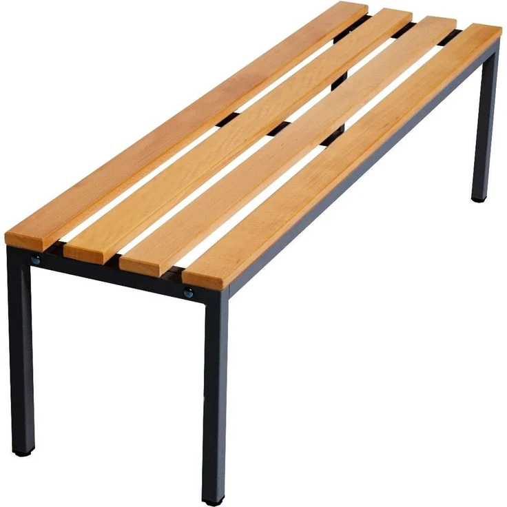 furni24 Sitzbank für Umkleideräume BxHxT: 150 x 42 x 40 cm, Umkleidesitzbank, Umkleidebank, Garderobenbank, Sportbank, Bank mit Echtholz für Fitnessstudio – Bild 6