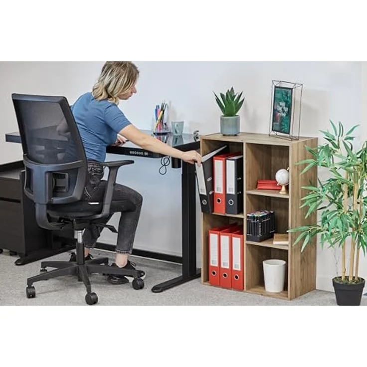 Iris Ohyama, Hölzernes Aufbewahrungsregal/Schrankwürfel/Bücherregal/Aufbewahrungsschrank/Offener Schrank, Modular, Design, Büro, Wohnzimmer, Schlafzimmer - Basic Storage Shelf - CX-23C - Aschbraun – Bild 5