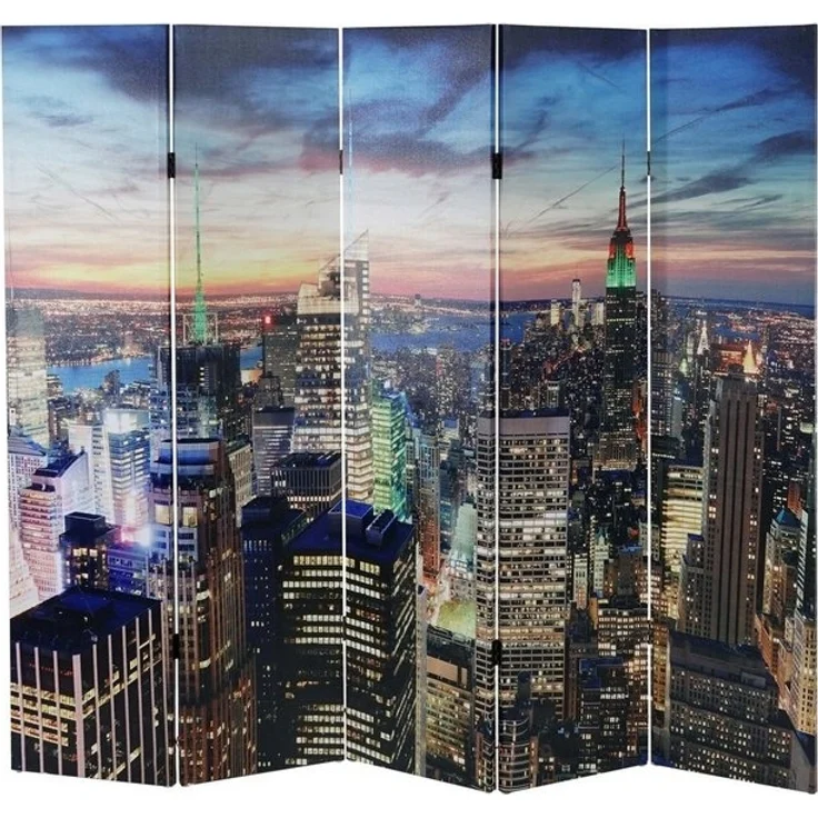 MCW Paravent LED Miami-5, Inkl. Beleuchtung mit 30 LEDs, Timer und Ein-/Ausschalter, 5 Paneele – Bild 4