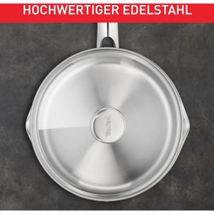 TEFAL DUETTO Stielkasserolle 16cm | A70522 | Edelstahl-Kochgeschirr | mit Siebdeckel und Ausgießhilfe | Messskalen | Induktionsgeeignet | umweltfreundlich – Bild 6