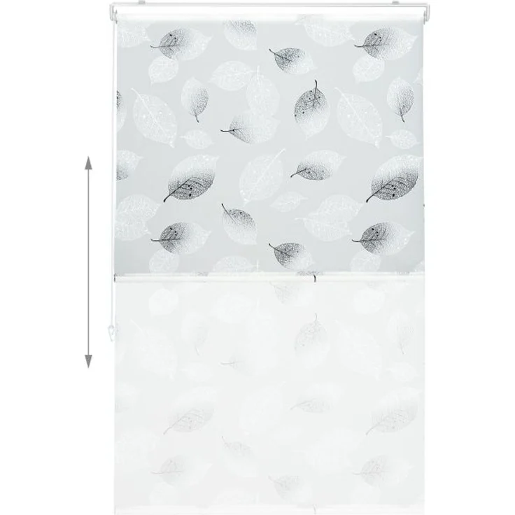 Relaxdays Duschrollo mit Blätter Design – Bild 6