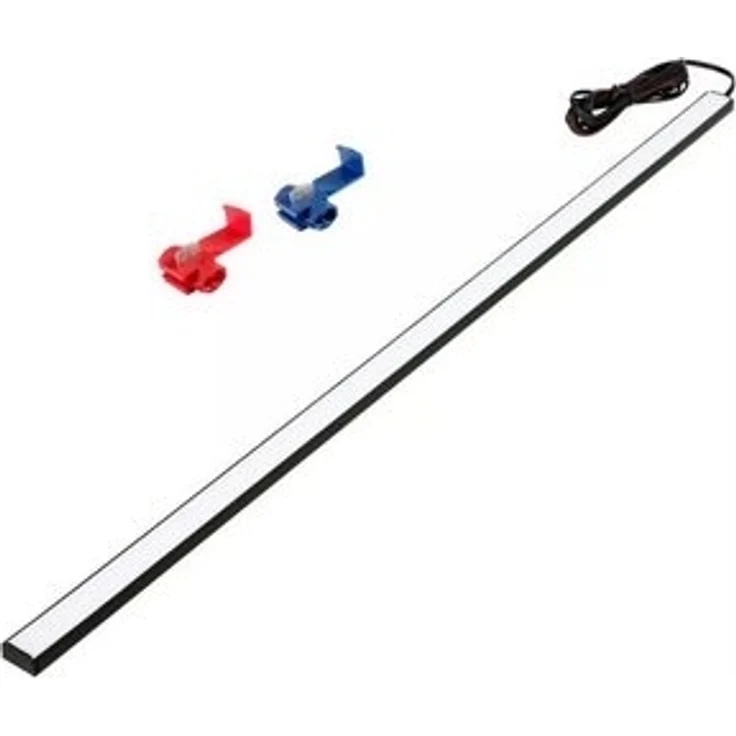 QLS LED Einbauleuchte 100 cm Laderaumbeleuchtung, LED fest integriert, Kaltweiß, Innenbeleuchtung Kofferraum Hülse weiß milchig – Bild 6