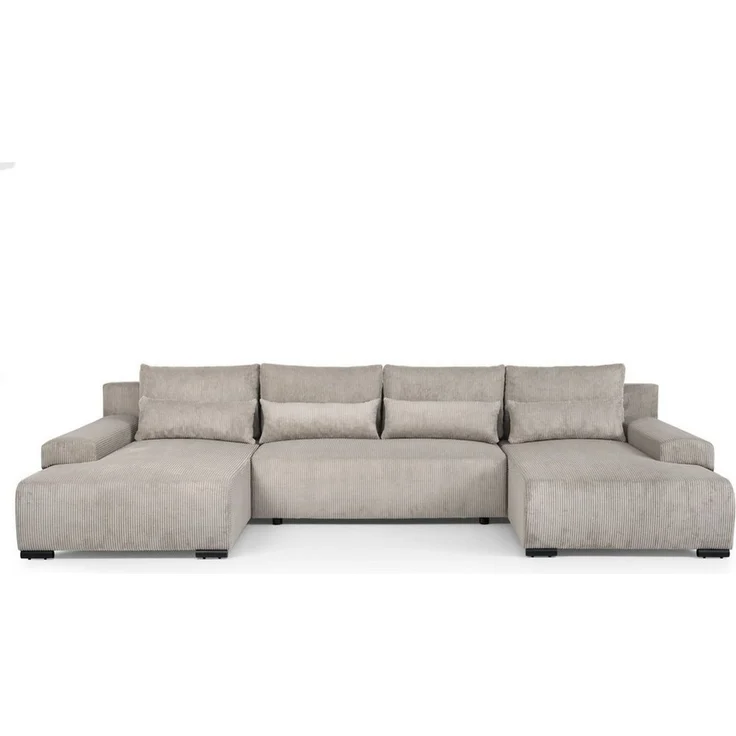 Beautysofa Ecksofa BENNY U, mit Schlaffunktion, mit Bettkasten, viele Farbvarianten – Bild 1
