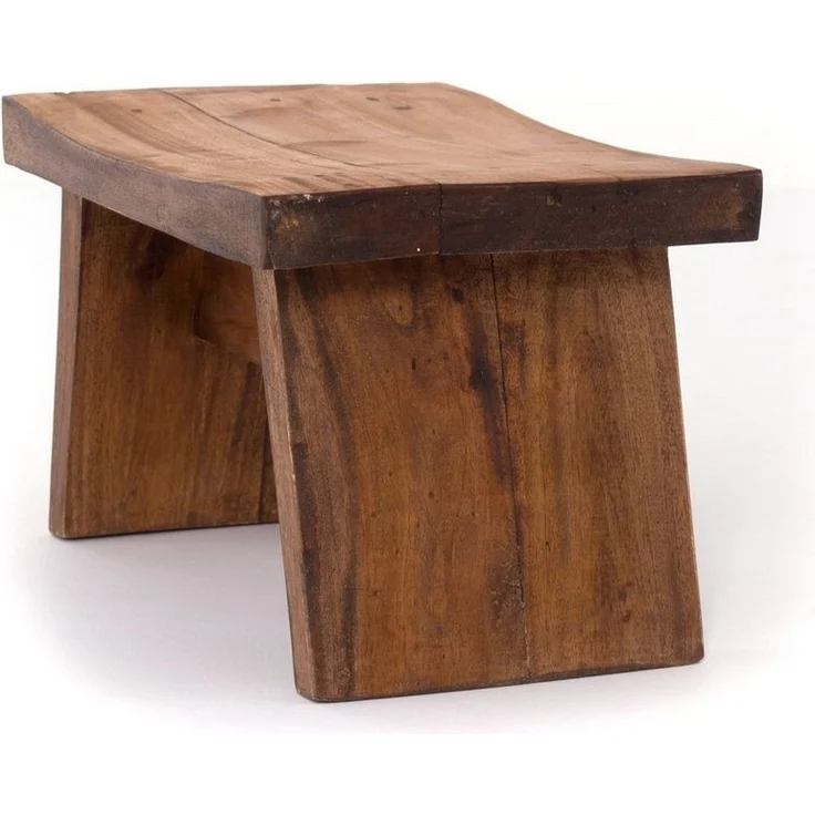 DESIGN DELIGHTS Hocker NOSTALGISCHER FUßHOCKER "SCHEMEL", Altholz massiv, Holzhocker, Farb – Bild 2